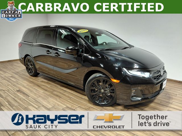 Crystal Black Pearl 2025 Honda Odyssey Sport-L FWD Minivan Front-Wheel Drive Automatic