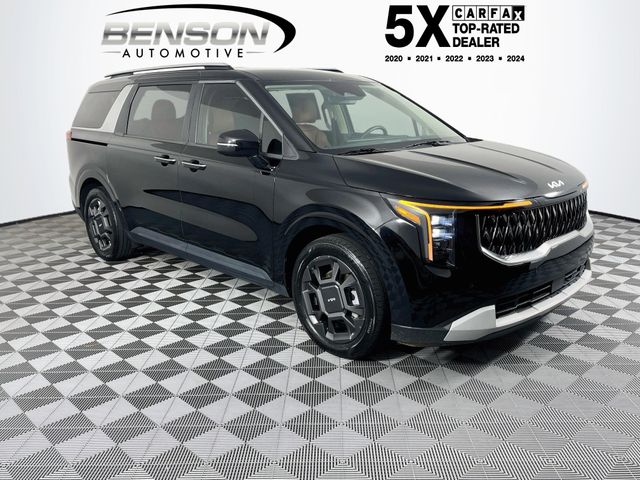 Aurora Black 2025 Kia Carnival Hybrid Minivan Front-Wheel Drive 6-Speed Automatic
