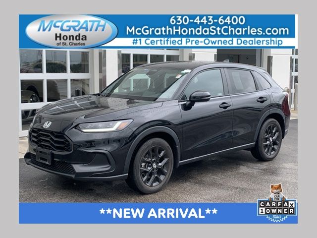 Crystal Black Pearl 2024 Honda HR-V SUV / Crossover All-Wheel Drive Continuously Variable Transmission
