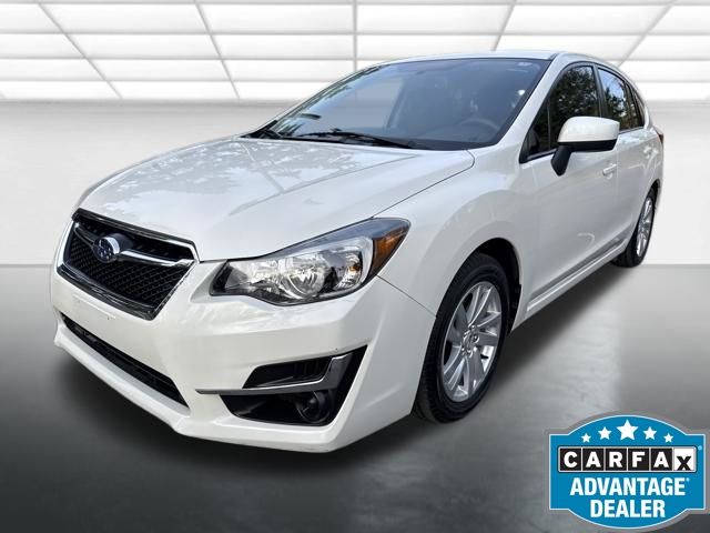 Crystal White Pearl 2016 Subaru Impreza 2.0i Premium Hatchback Hatchback All-Wheel Drive Continuously Variable Transmission