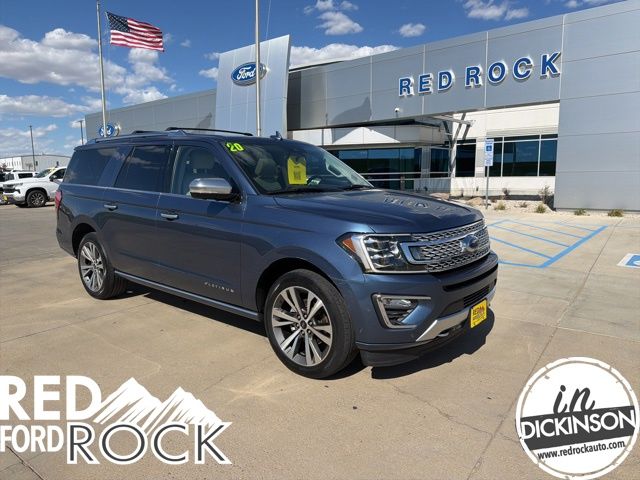 Blue Metallic 2020 Ford Expedition MAX Platinum 4WD SUV / Crossover Four-Wheel Drive Automatic