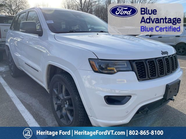 Bright White Clearcoat 2021 Jeep Grand Cherokee 80th Anniversary Edition 4WD SUV / Crossover Four-Wheel Drive 8-Speed Automatic