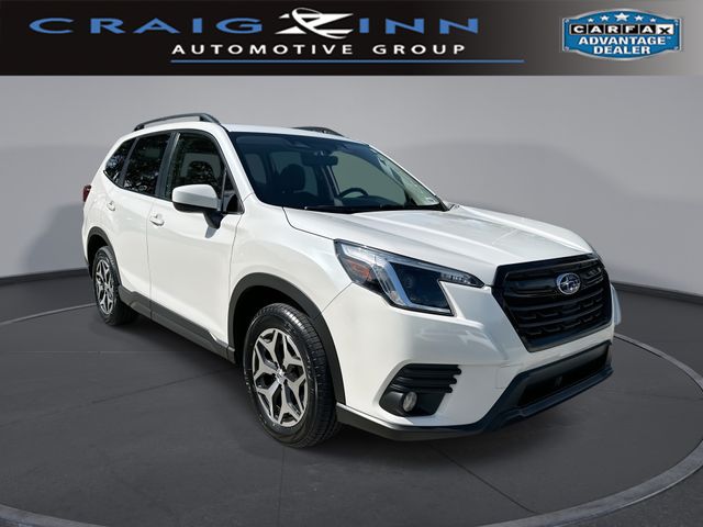 Crystal White Pearl 2023 Subaru Forester SUV / Crossover All-Wheel Drive Continuously Variable Transmission