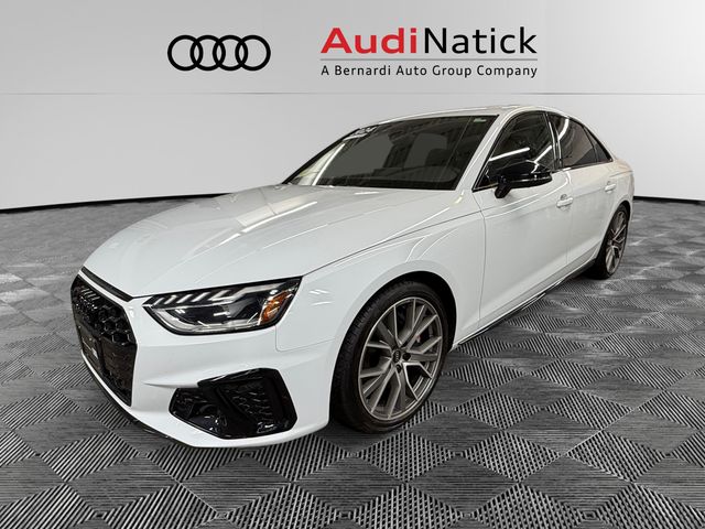 Glacier White Metallic 2024 Audi S4 3.0T quattro Premium Plus AWD Sedan All-Wheel Drive 8-Speed Automatic