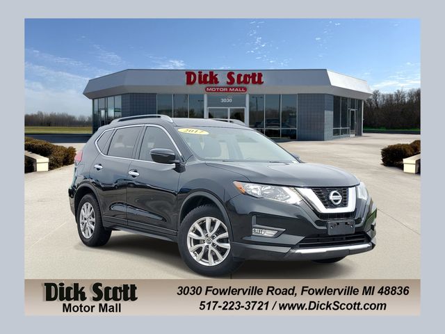 Black 2017 Nissan Rogue SUV / Crossover Front-Wheel Drive Continuously Variable Transmission