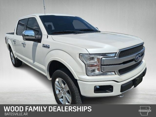 White Platinum Clearcoat Metallic 2019 Ford F-150 Pickup Truck Four-Wheel Drive Automatic
