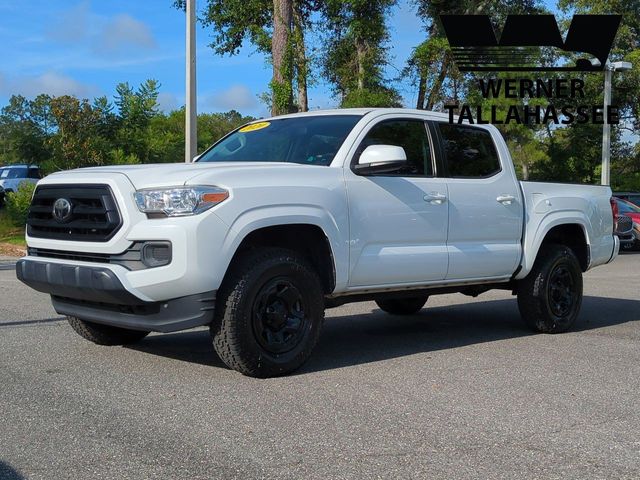 Super White 2020 Toyota Tacoma SR I4 Double Cab RWD Pickup Truck 4X2 6-Speed Automatic