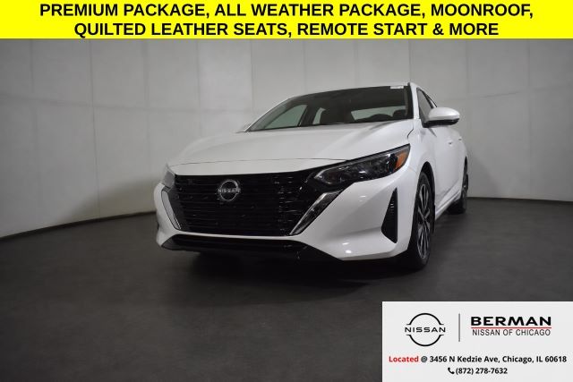 Aspen White Tricoat 2024 Nissan Sentra Sedan Front-Wheel Drive Continuously Variable Transmission