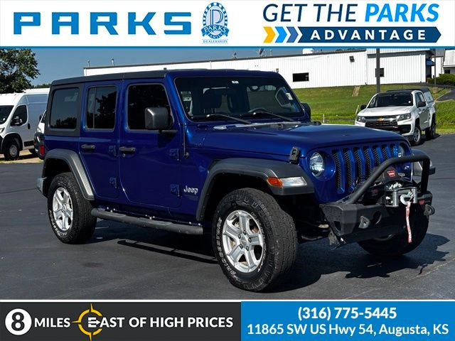 Ocean Blue Metallic Clearcoat 2019 Jeep Wrangler SUV / Crossover Four-Wheel Drive 6-Speed Manual