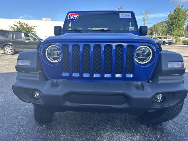 Used 2020 Blue Jeep Unlimited Sport S image 9