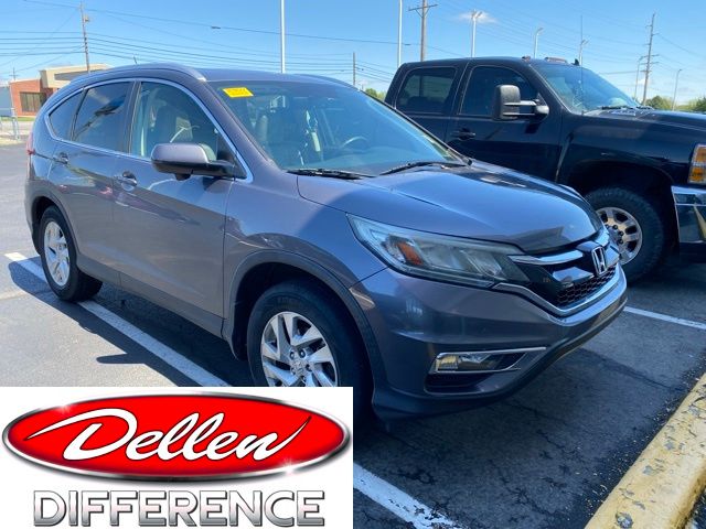 Gray 2015 Honda CR-V EX-L AWD SUV / Crossover All-Wheel Drive Continuously Variable Transmission