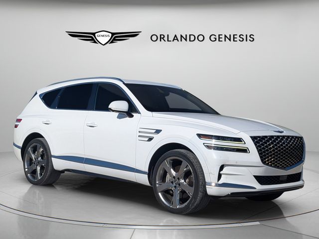Alta White 2022 Genesis GV80 SUV / Crossover All-Wheel Drive 8-Speed Automatic