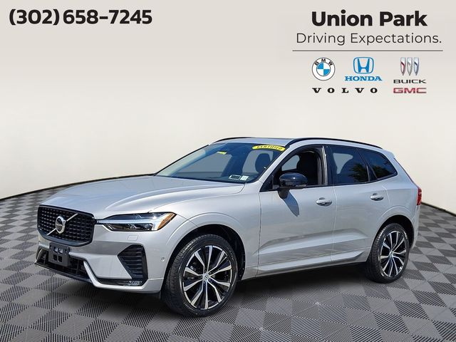 Silver Dawn Metallic 2023 Volvo XC60 B5 Plus Dark Theme AWD SUV / Crossover All-Wheel Drive Automatic
