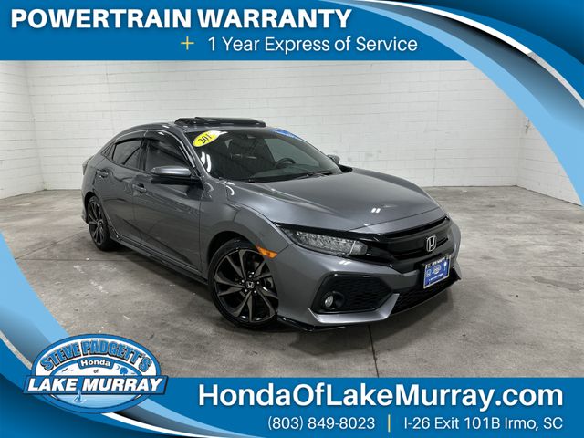 Polished Metal Metallic 2017 Honda Civic Hatchback Hatchback Front-Wheel Drive Continuously Variable Transmission