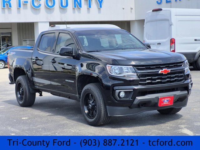 Black 2022 Chevrolet Colorado LT Crew Cab 4WD Pickup Truck Four-Wheel Drive 8-Speed Automatic