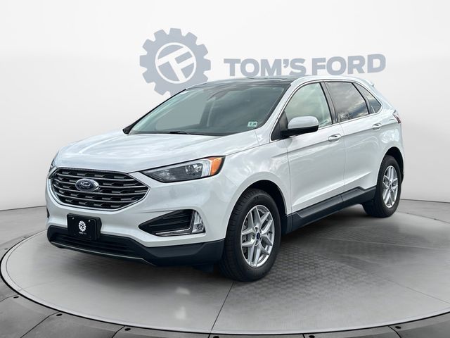 Star White Metallic Tri-Coat 2022 Ford Edge SEL AWD SUV / Crossover All-Wheel Drive 8-Speed Automatic