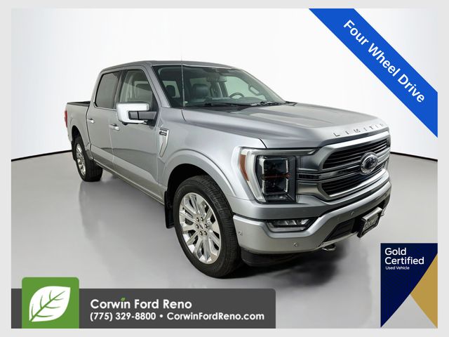 Silver Metallic 2022 Ford F-150 Pickup Truck Four-Wheel Drive Automatic