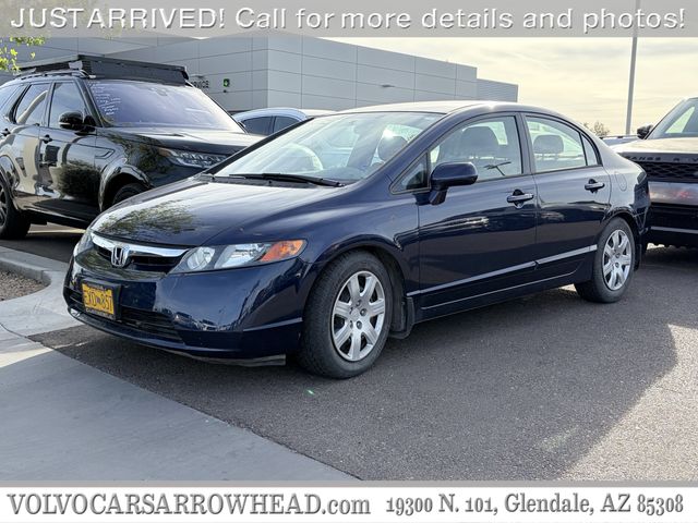 Blue 2006 Honda Civic LX Sedan Front-Wheel Drive 5-Speed Automatic
