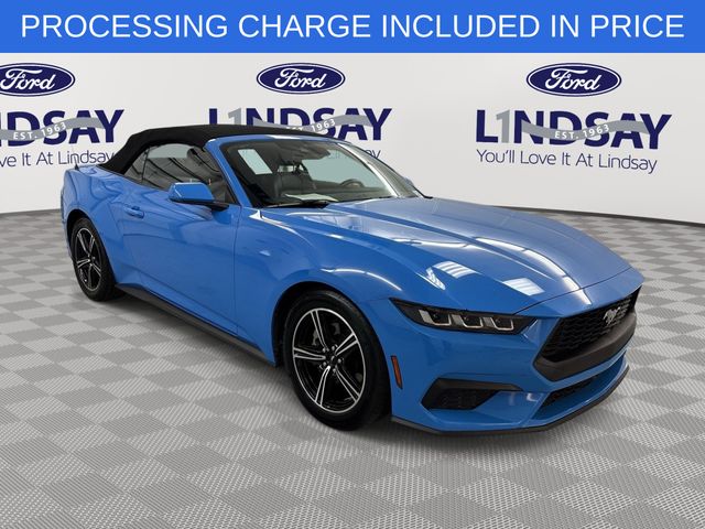 Grabber Blue Metallic 2025 Ford Mustang EcoBoost Premium Convertible RWD Convertible Rear-Wheel Drive Automatic