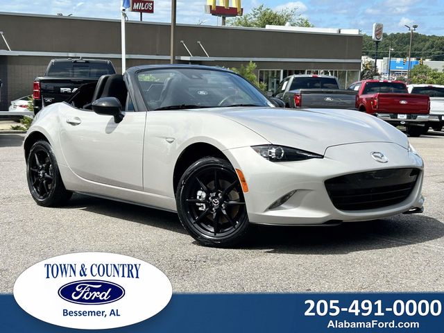 Gray (Platinum Quartz Metallic) 2023 Mazda MX-5 Miata Convertible Rear-Wheel Drive 6-Speed Manual
