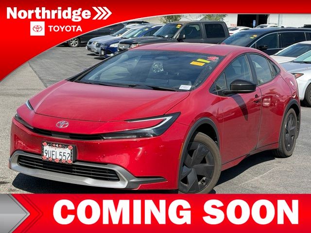 Supersonic Red 2025 Toyota Prius Plug-In Hybrid Hatchback Front-Wheel Drive Continuously Variable Transmission