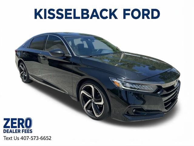 Crystal Black Pearl 2022 Honda Accord Sedan Front-Wheel Drive Continuously Variable Transmission