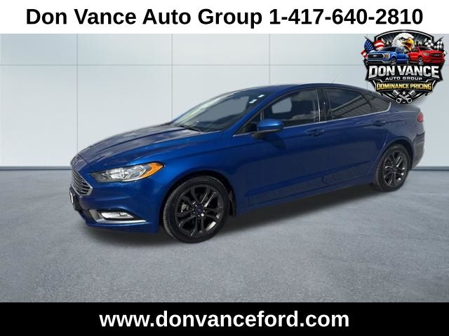 Lightning Blue 2018 Ford Fusion SE Sedan Front-Wheel Drive 6-Speed Automatic