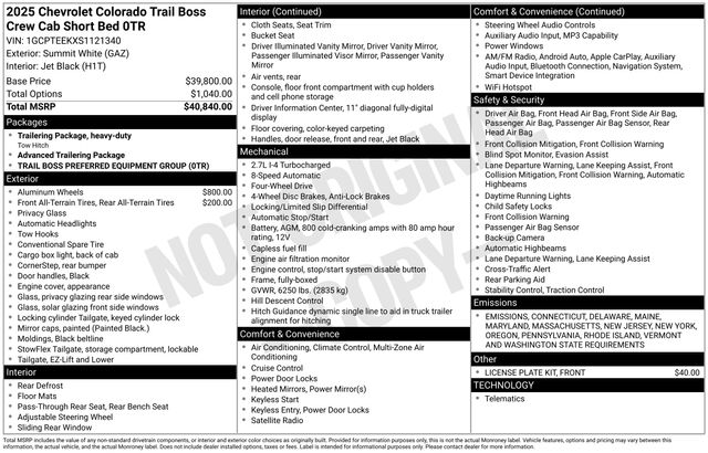 2025 Chevrolet Colorado Trail Boss photo