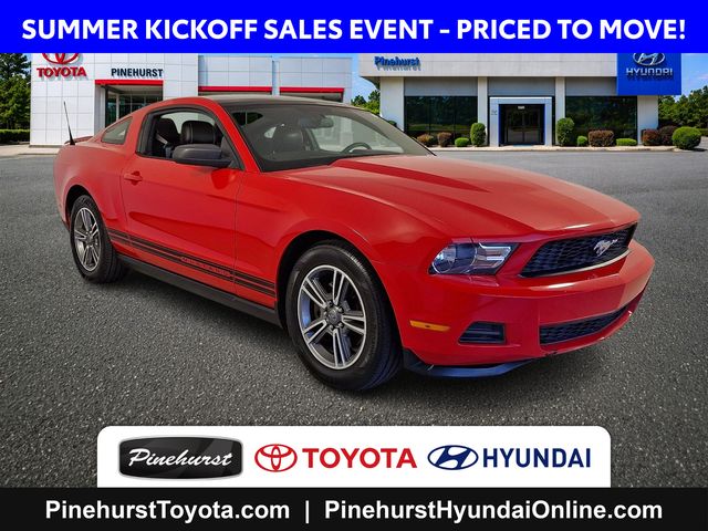 Red 2012 Ford Mustang V6 Premium Coupe RWD Coupe Rear-Wheel Drive 6-Speed Manual