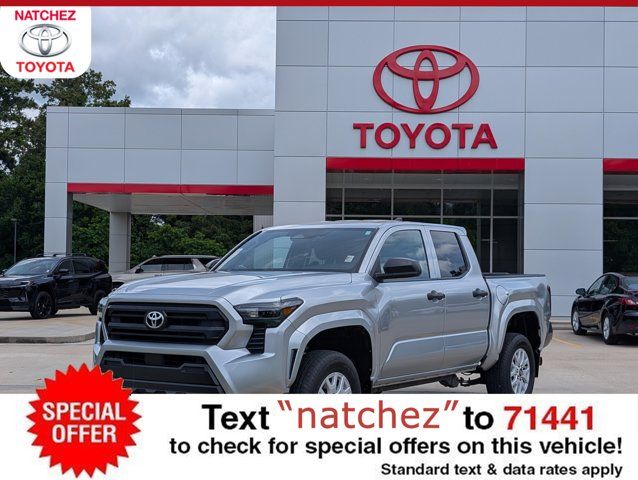 Celestial Silver Metallic 2024 Toyota Tacoma SR Double Cab 4WD Pickup Truck Four-Wheel Drive 8-Speed Automatic