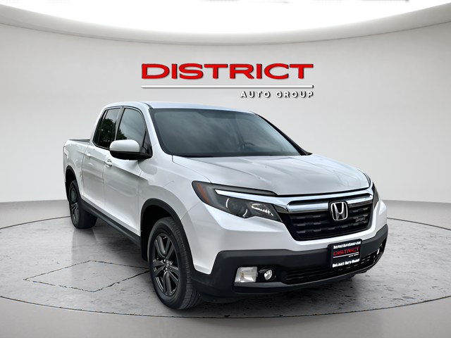 White 2019 Honda Ridgeline Pickup Truck All-Wheel Drive 6-Speed Automatic