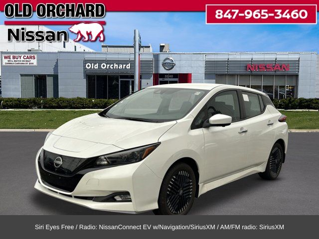 Pearl White Tricoat 2024 Nissan LEAF SV Plus FWD Hatchback Front-Wheel Drive Automatic