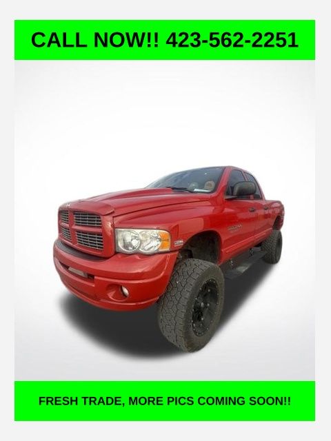 Flame Red Clearcoat 2005 Dodge RAM 1500 SLT Quad Cab 4WD Pickup Truck Four-Wheel Drive 5-Speed Automatic