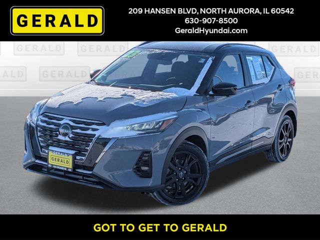 Gray/Super Black 2023 Nissan Kicks SR FWD SUV / Crossover Front-Wheel Drive Continuously Variable Transmission