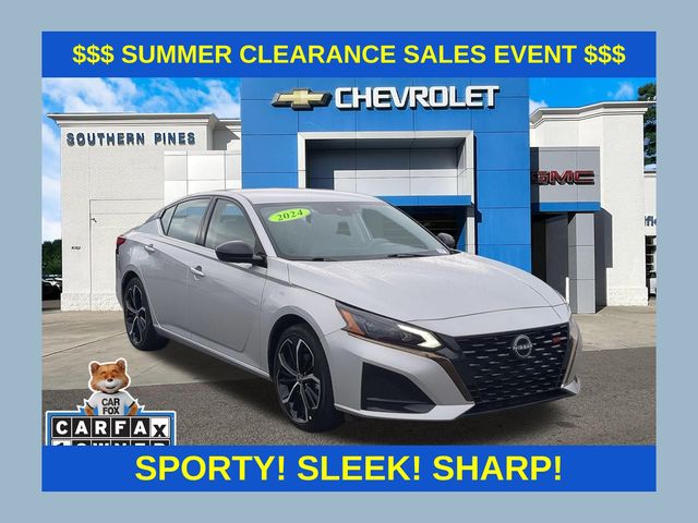 Brilliant Silver Metallic 2024 Nissan Altima Sedan Front-Wheel Drive Continuously Variable Transmission
