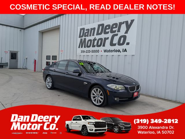 Imperial Blue Metallic 2012 BMW 5 Series Sedan All-Wheel Drive 8-Speed Automatic