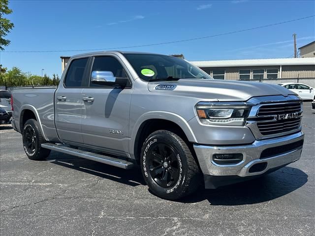 Billet Silver Metallic Clearcoat 2019 RAM 1500 Laramie Quad Cab 4WD Pickup Truck Four-Wheel Drive 8-Speed Automatic