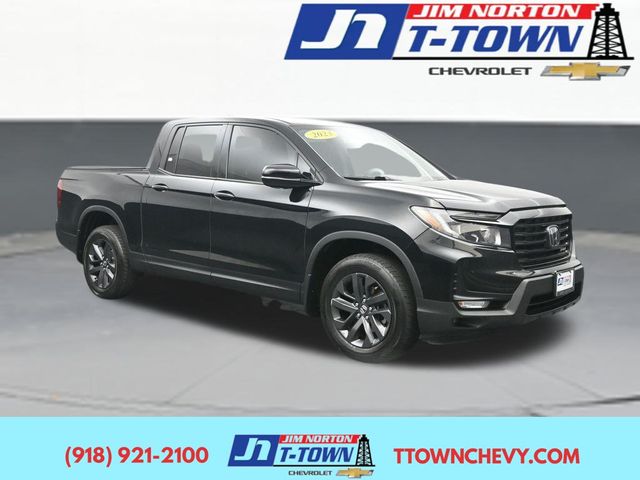Black 2023 Honda Ridgeline Pickup Truck All-Wheel Drive 9-Speed Automatic