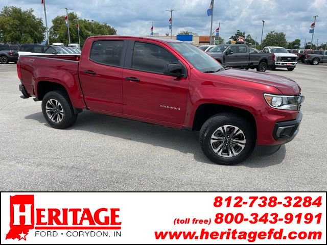 Cherry Red Tintcoat 2021 Chevrolet Colorado Pickup Truck Four-Wheel Drive 8-Speed Automatic