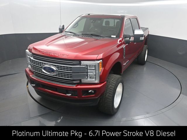 Ruby Red Metallic 2018 Ford F-350 Super Duty Platinum Crew Cab 4WD Pickup Truck Four-Wheel Drive 6-Speed Automatic
