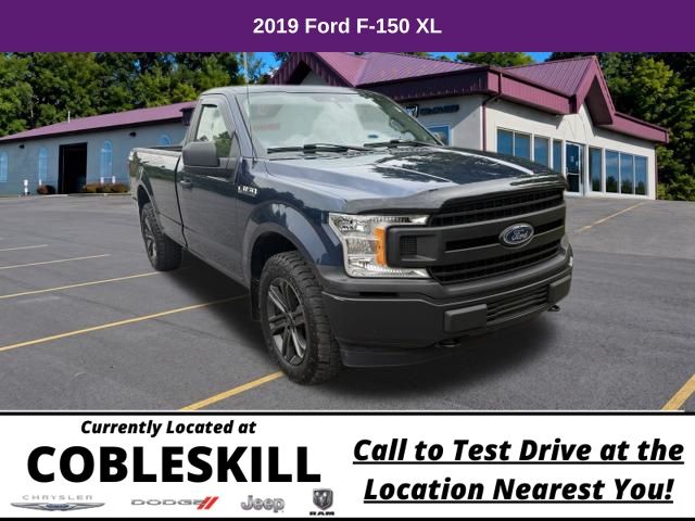 Blue 2019 Ford F-150 Pickup Truck Four-Wheel Drive Automatic