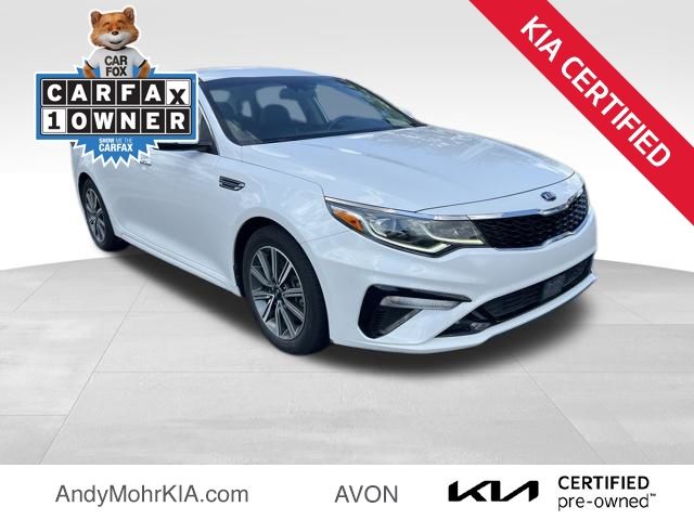 Snow White Pearl 2020 Kia Optima Sedan Front-Wheel Drive 7-Speed Automatic