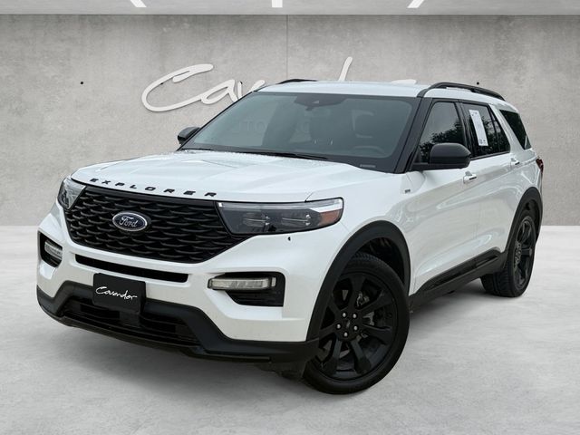 Star White Metallic Tri-Coat 2023 Ford Explorer SUV / Crossover Rear-Wheel Drive Automatic