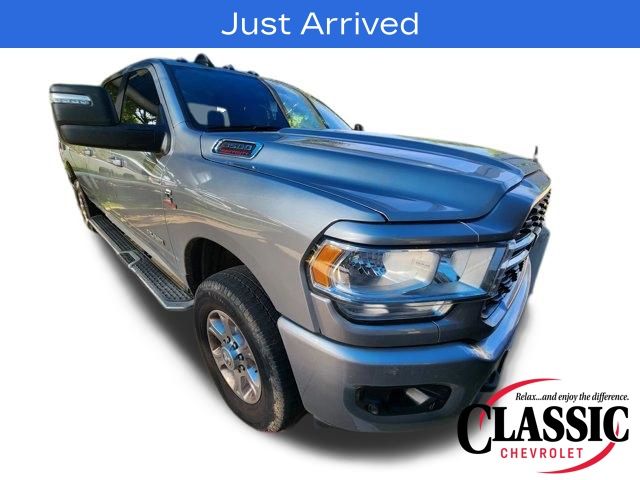 Billet Silver Metallic Clearcoat 2023 RAM 3500 Big Horn Crew Cab LB 4WD Pickup Truck Four-Wheel Drive 6-Speed Automatic