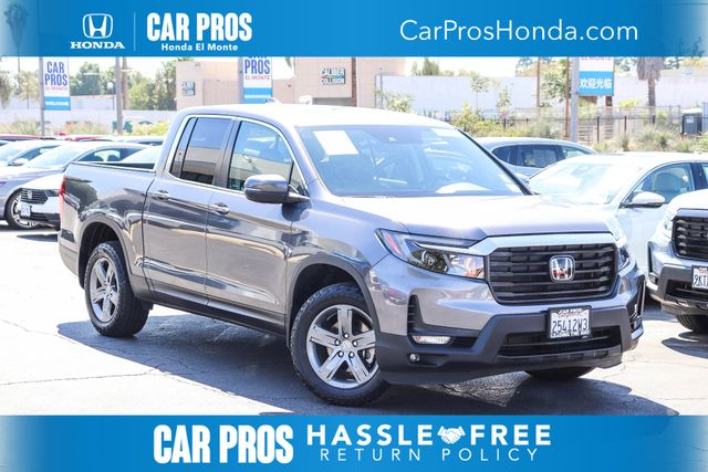 Gray (Modern Steel Metallic) 2023 Honda Ridgeline Pickup Truck All-Wheel Drive 9-Speed Automatic