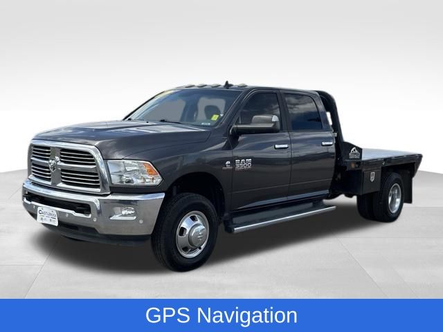 Gray (Granite Crystal Metallic Clearcoat) 2017 RAM 3500 Big Horn Crew Cab LB DRW 4WD Pickup Truck Four-Wheel Drive 6-Speed Automatic