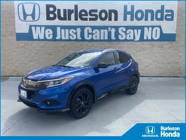 Blue 2021 Honda HR-V SUV / Crossover Front-Wheel Drive Continuously Variable Transmission