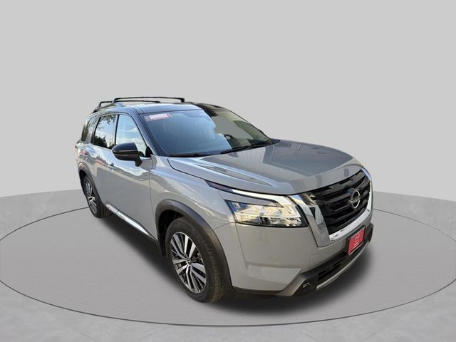 Solid Gray/Super Black 2022 Nissan Pathfinder SUV / Crossover All-Wheel Drive 9-Speed Automatic