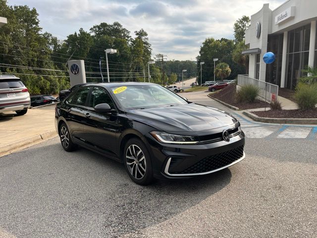 Deep Black Pearl 2025 Volkswagen Jetta Sedan Front-Wheel Drive 8-Speed Automatic