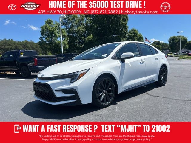 Ice 2025 Toyota Corolla SE FWD Sedan Front-Wheel Drive Continuously Variable Transmission